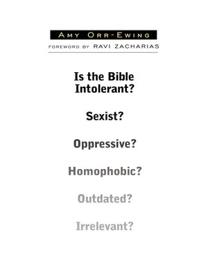 Is the Bible Intolerant? - ebook